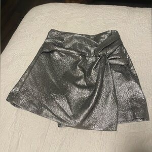 Silver Metallic Skirt